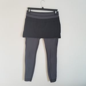 Athleta 2 in 1 active skirt and legging